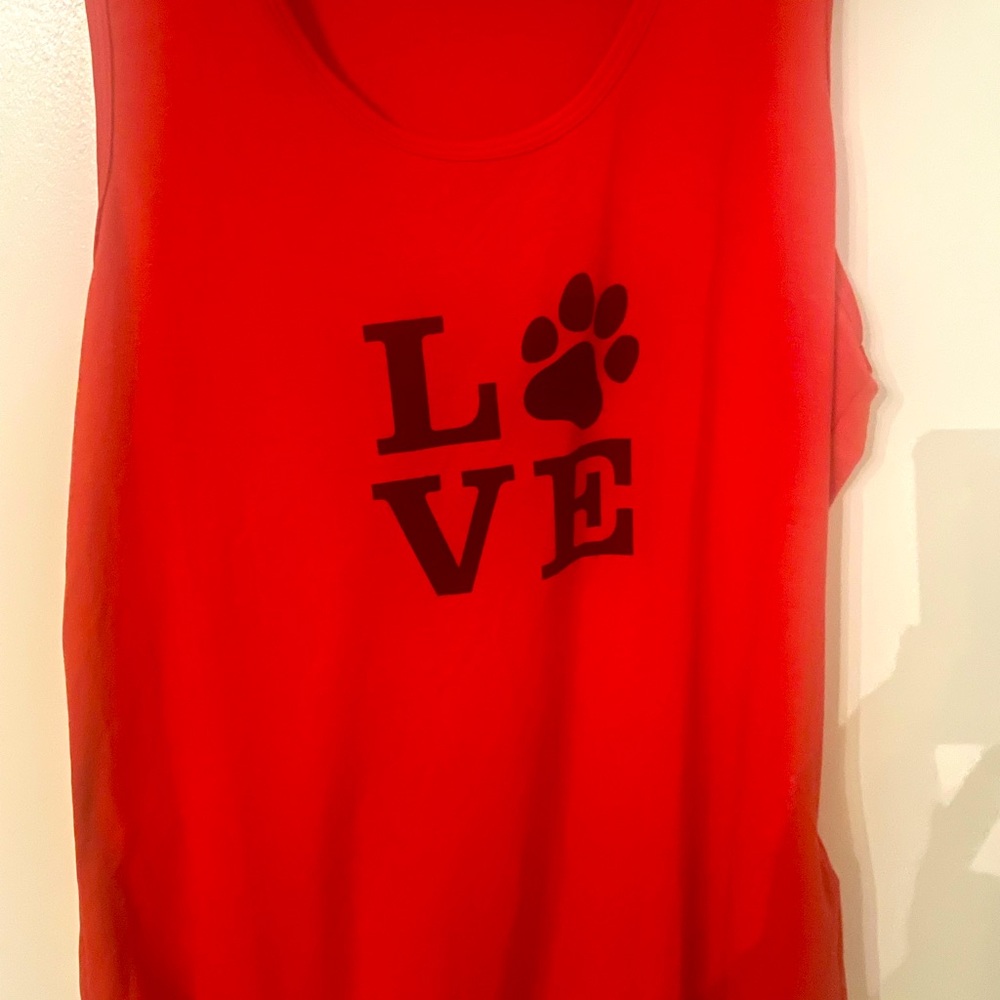 Dog lovers! Never worn LuLaRoe tank L